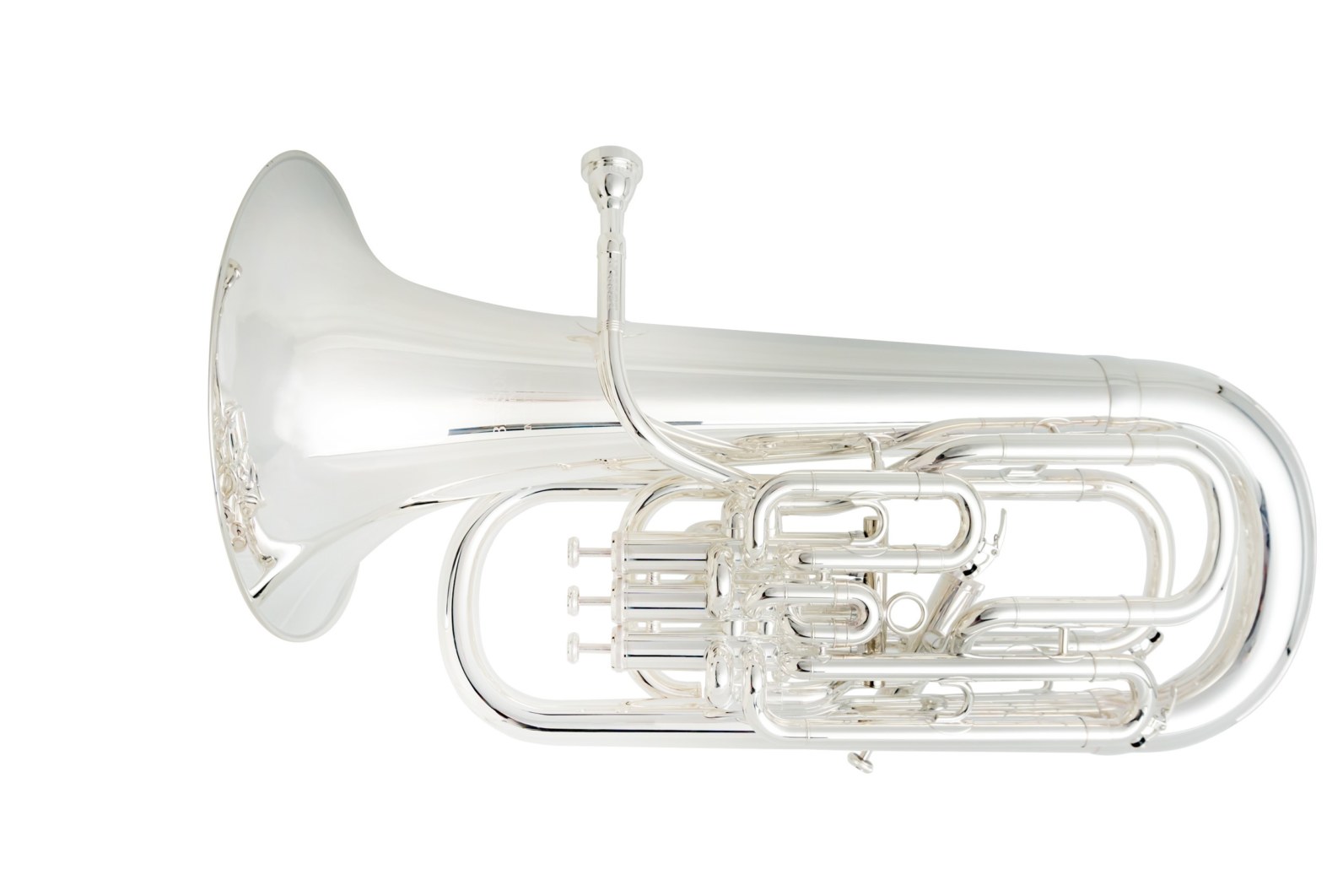 低価人気SALE■H Euphonium ユーフォニウム ユーフォニアム Vincent Bach 6-1/2AL マウスピース 細管 4本ピストン ケース付 管器 金管 ジャンク 中古 本体